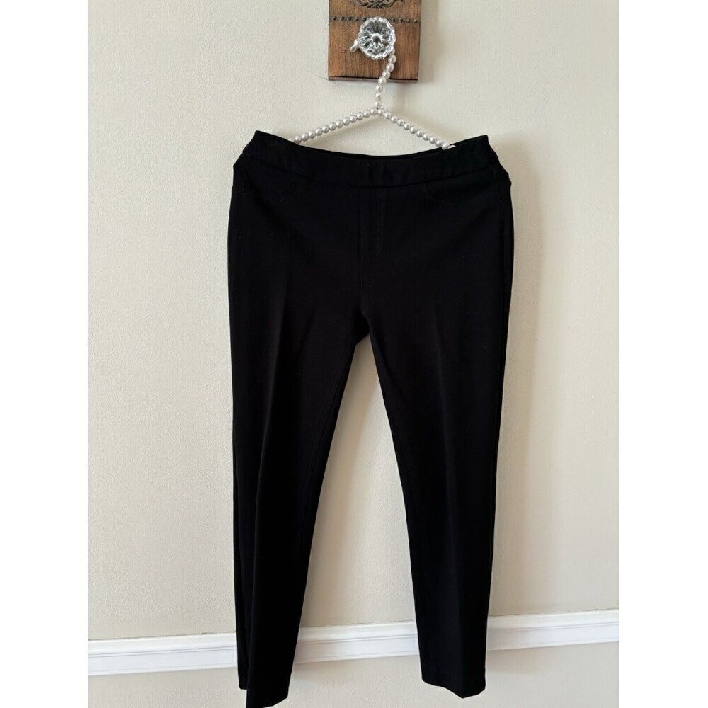 Soft Surroundings Petite Size PXS Black Super Sleek Ponte Leggings